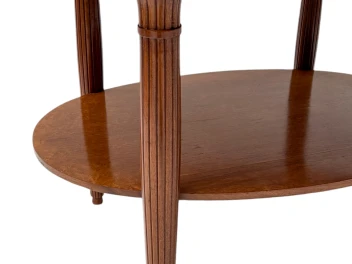 French Art Deco Walnut Center Table, 1930s